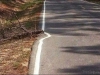 bended road marking