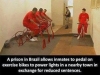 brazil prisoners bike for electricity