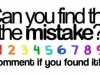 can you find the mistake