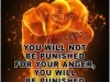 bhudha u will be punished by ur anger