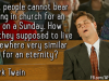 mark twain on churches