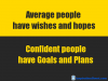confident people have goals