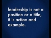 leadership is action