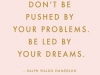 ralph emerson on being led by your dreams