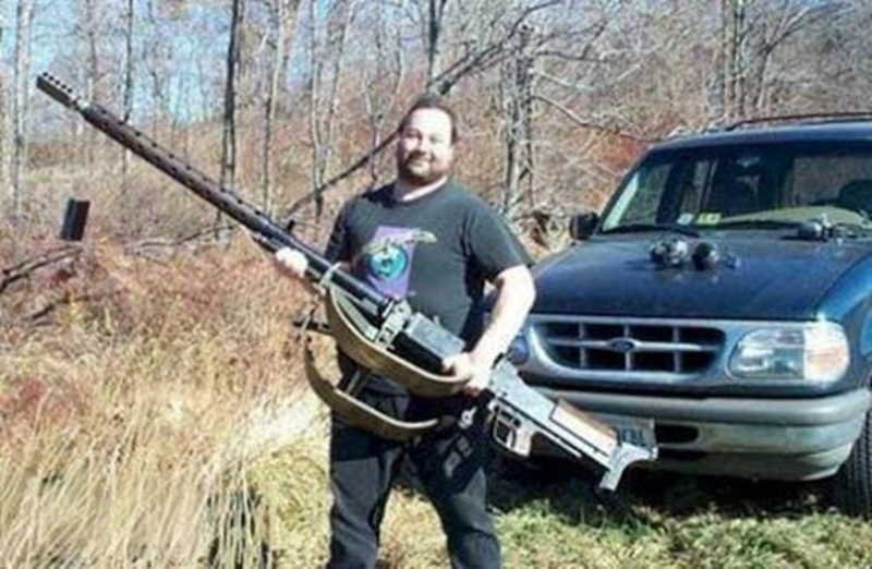 redneck with huge gun
