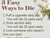 3 ways to die