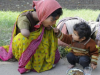 child feeding mother