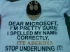 dear microsoft