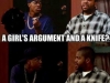 difference between women and knife argument