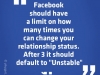 facebook should have limit