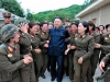 north korean leader and his troop