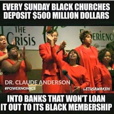 black churches ban with banks that wont loan them money
