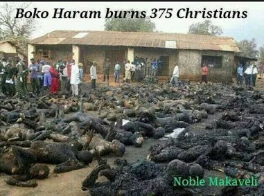 boko haram burnt people