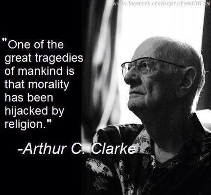 clarke on religion hijacking morality