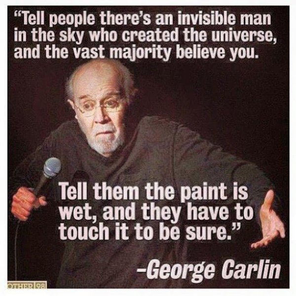 george carlin on belief