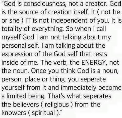 god is consciousness
