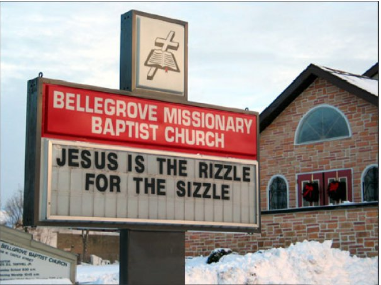 jesus is the rizzle for the sizzzle