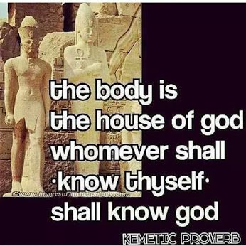 kemetic proverb on you and god