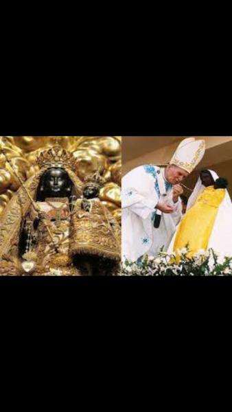 pope veneration of black madona