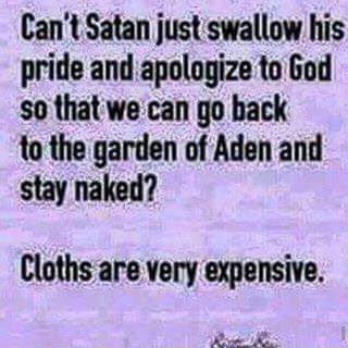 satan should apologise to god