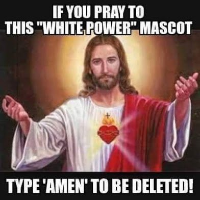 white power mascot