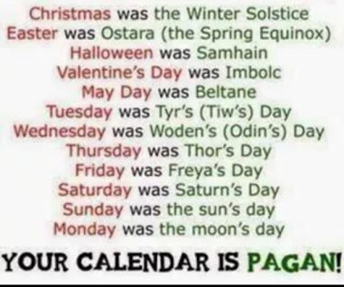 your religion is pagan