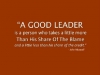good leader share in the blame