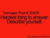 hardest thing for teenagers