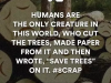 human beings and paper