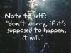 note to self