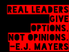 real leaders give options