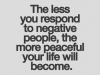 respond less to negative people