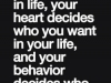 you decide who stays in your mind