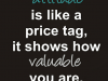 your attitude is like a price tag